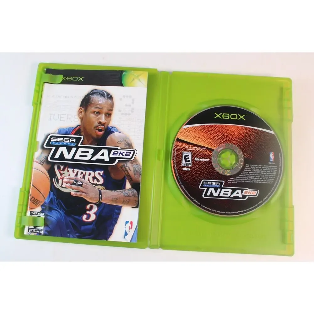 NBA 2K2 (Microsoft Xbox, 2002) W/ Manual, Tested/Works